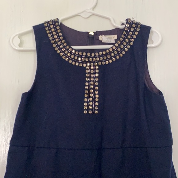 Crewcuts Navy Wool Dress - Size 5 - Picture 2 of 5